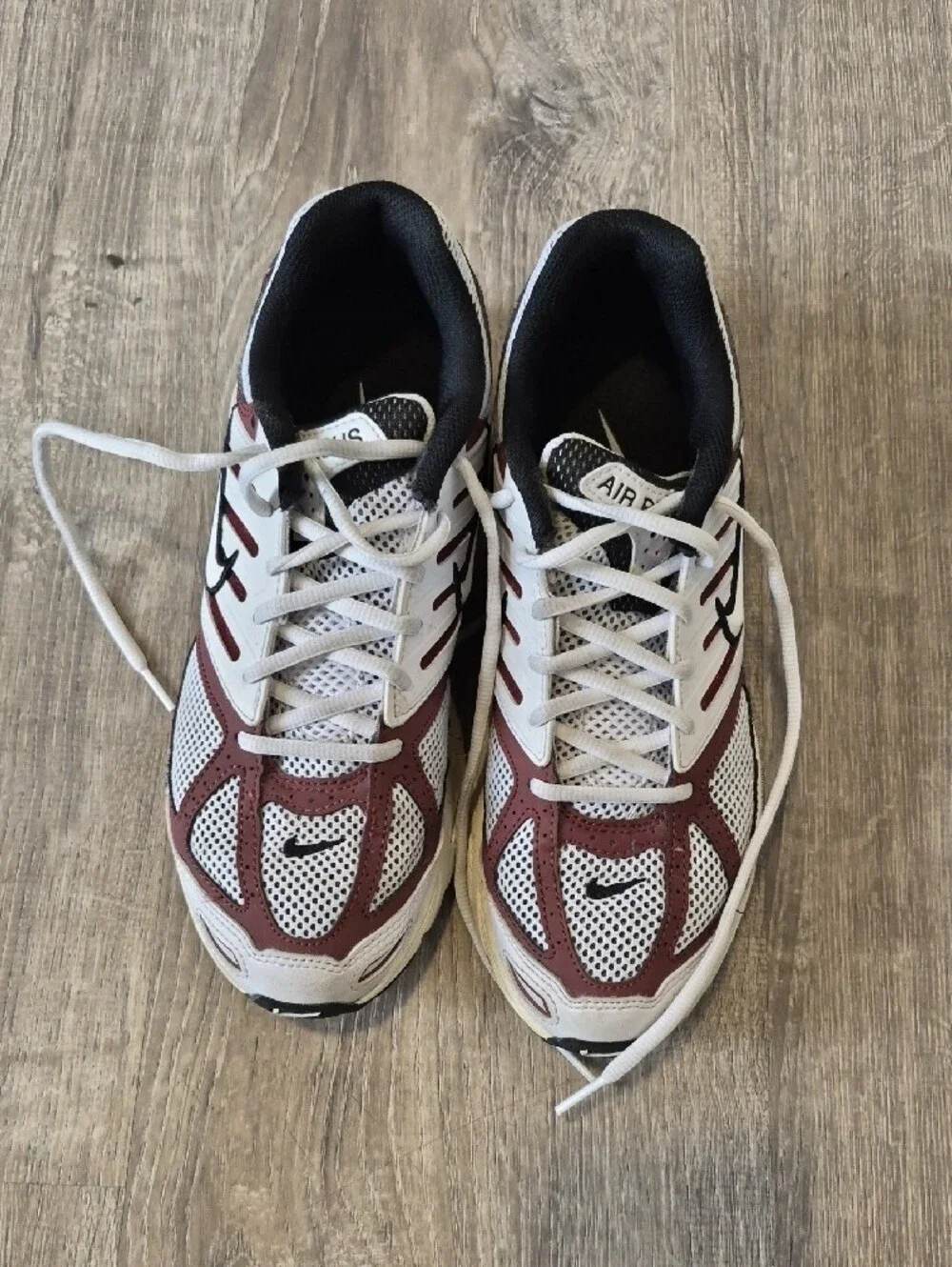 Nike Air Zoom Pegasus Running Shoes – White/Burgundy | Women's Size 9